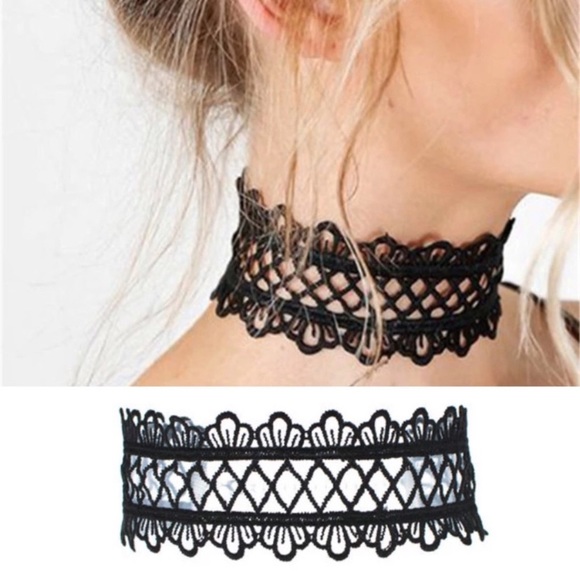 Sip N' Sparkle Jewelry - Sip-n-Sparkle- Choker Necklace. Black. One size